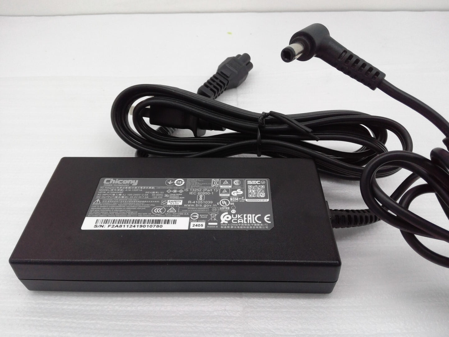 OEM Chicony 20V 7.5A 150W AC Adapter A18-150P1A ASUS Chromebox 5 S7009UN 5.5mm
