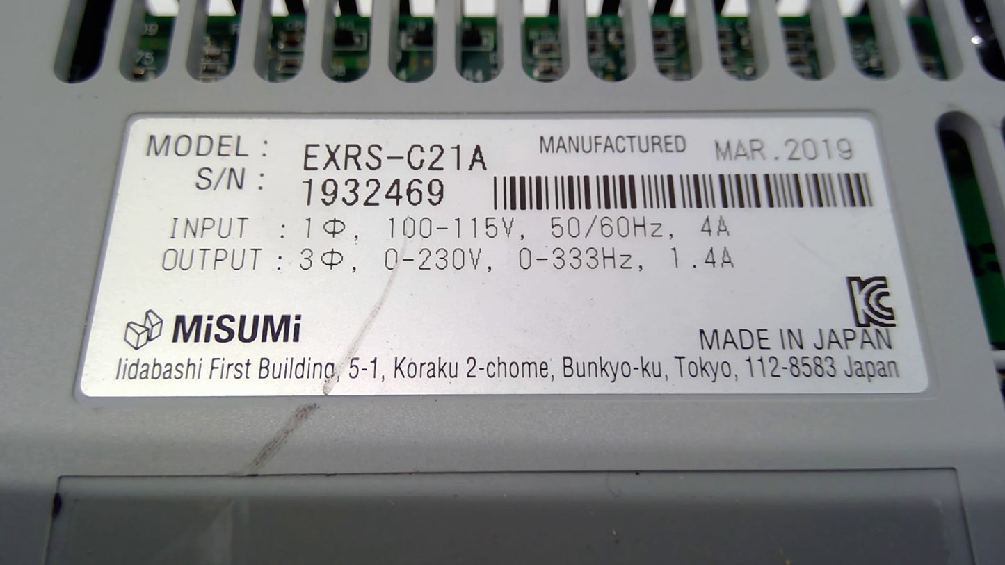 MISUMI EXRS-C21A MOTOR DRIVE CONTROLLER 100-115V 50/60HZ *READ*