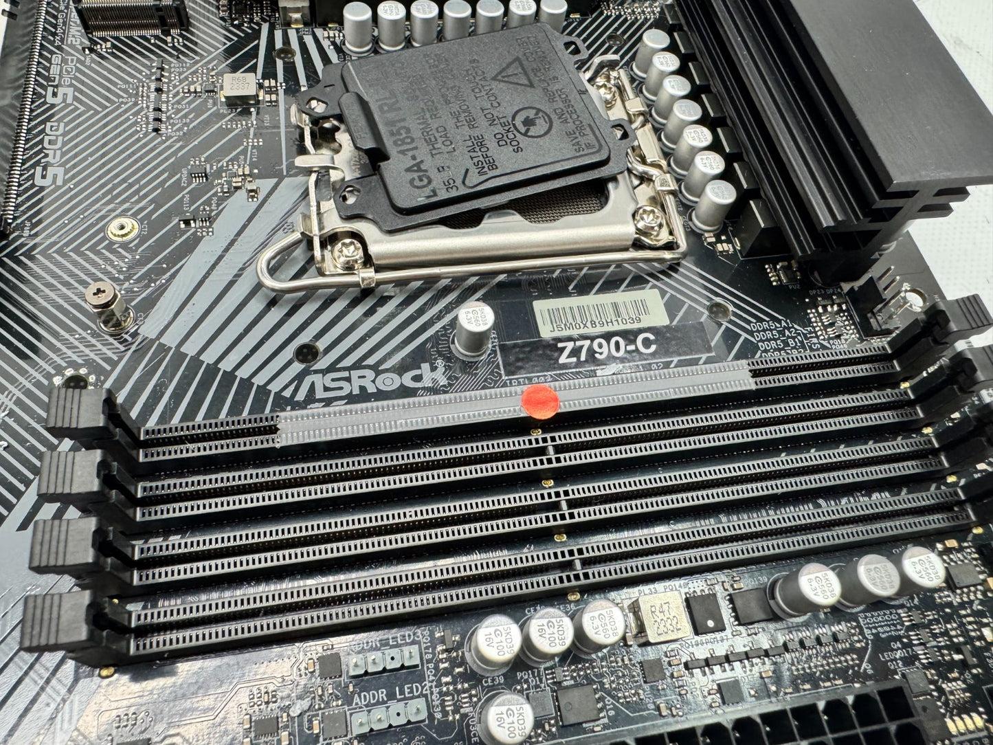 ASRock Z790-C MotherBoard For Intel LGA1700 RAM A1 Not Working *READ*