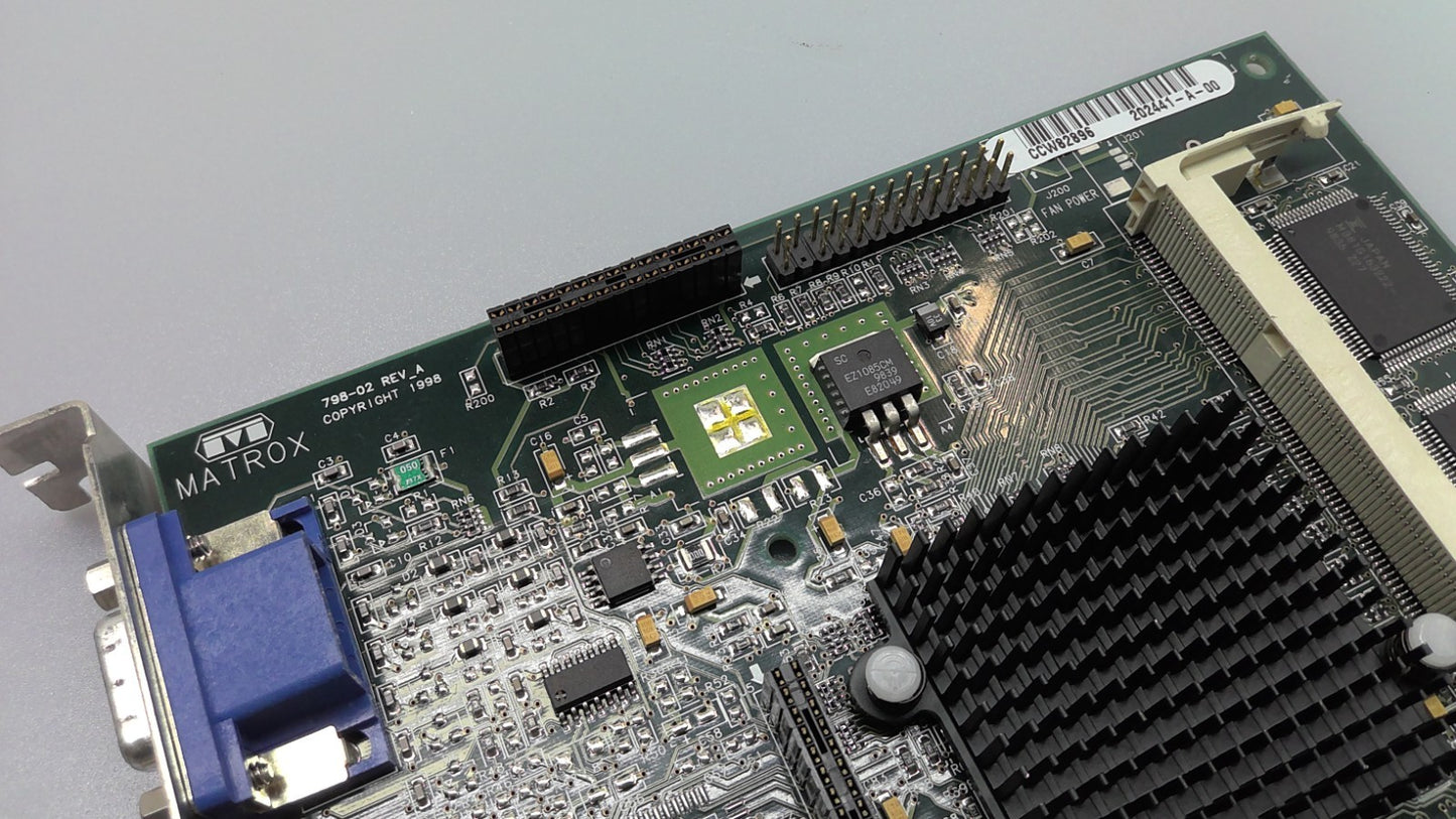 Matrox 798-02 Rev A Video Graphics Card HP 5064-3662 G200 AGP VGA D5685-69501
