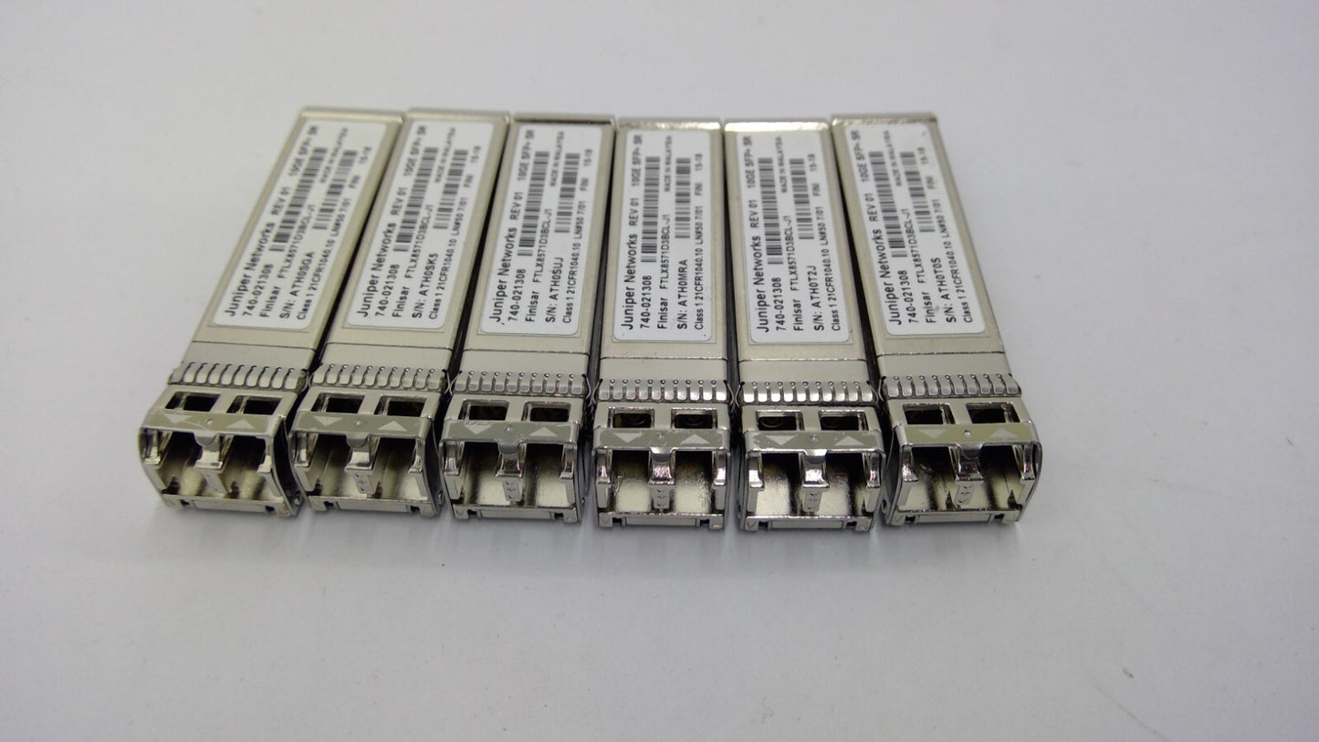 *Lot of 6* Juniper/AVAGO Networks  SFP-10GE-SR 740-031980 740-021308 Transceiver