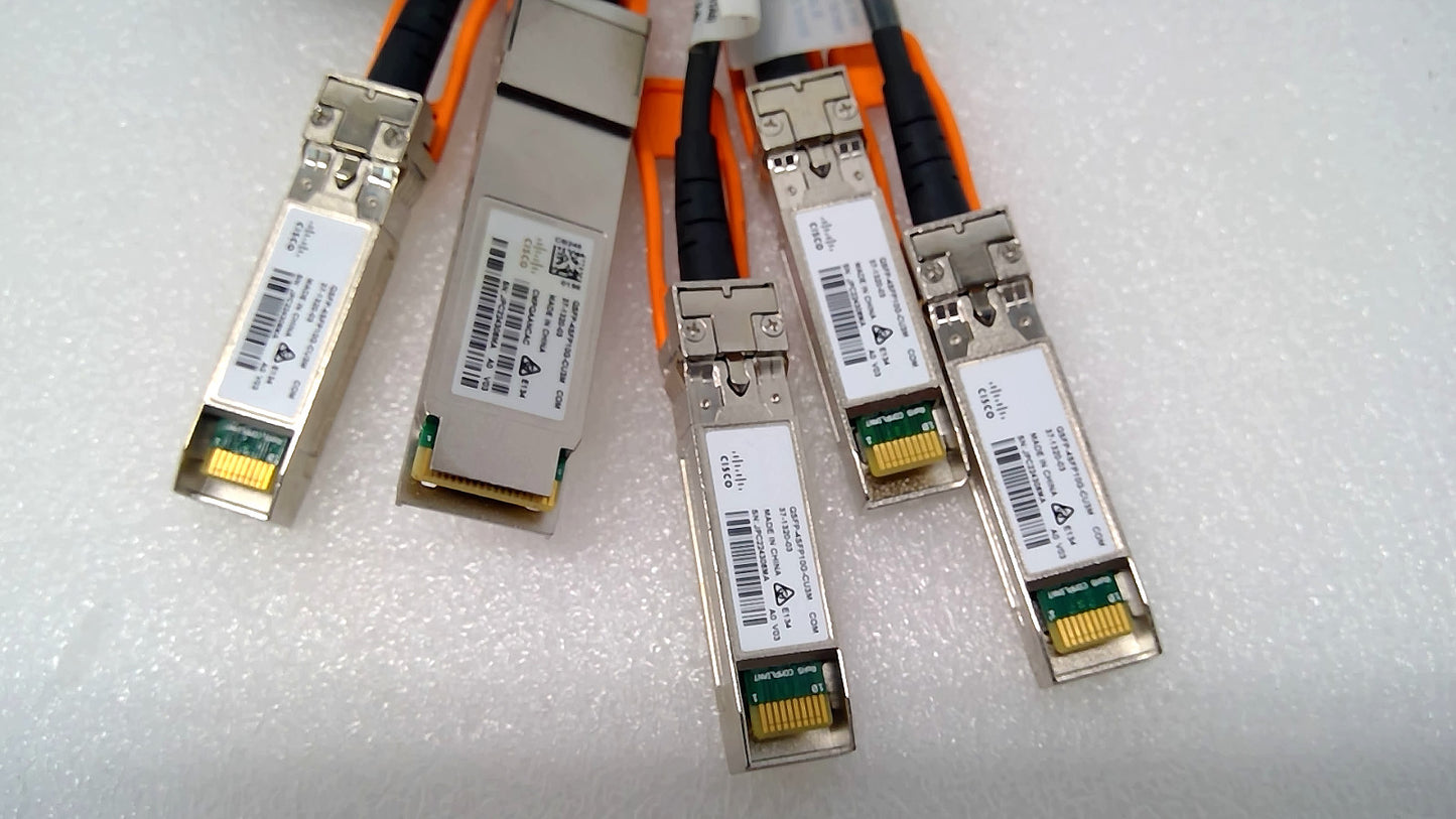 Cisco Genuine QSFP-4SFP10G-CU3M 40G to 10G Breakout DAC Cable 3m 37-1320-03