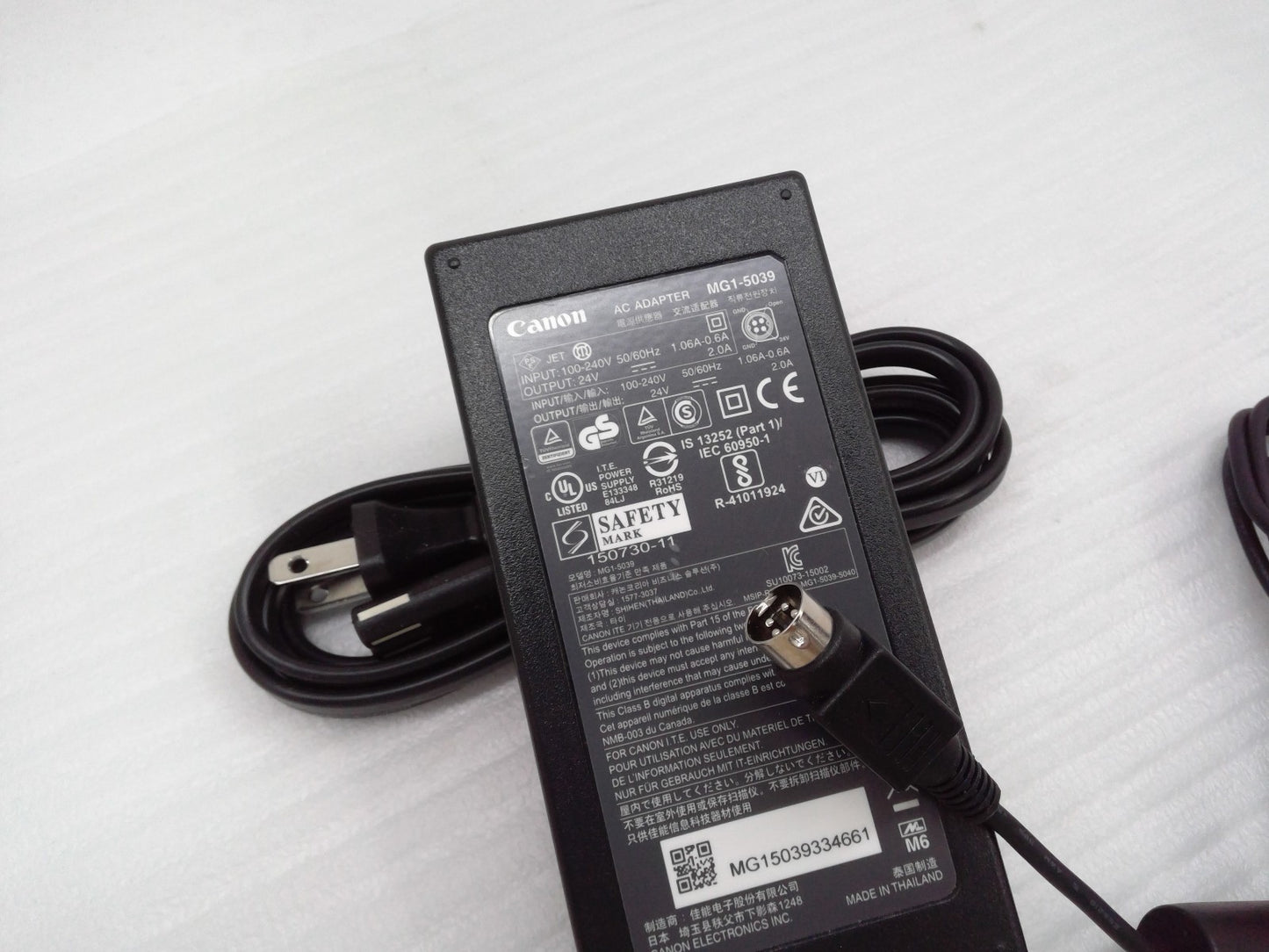 OEM Canon MG1-5039 AC Adapter Power Supply 24V 2A 4-Pin Printer Scanner Plug USA