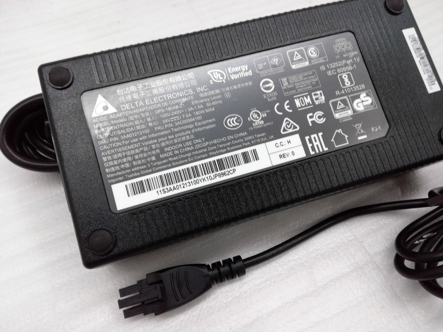 OEM Delta DPS0-180AB-21 3Pin Adapter for Toshiba TCx 810 6201-25C 6201-253 AIO