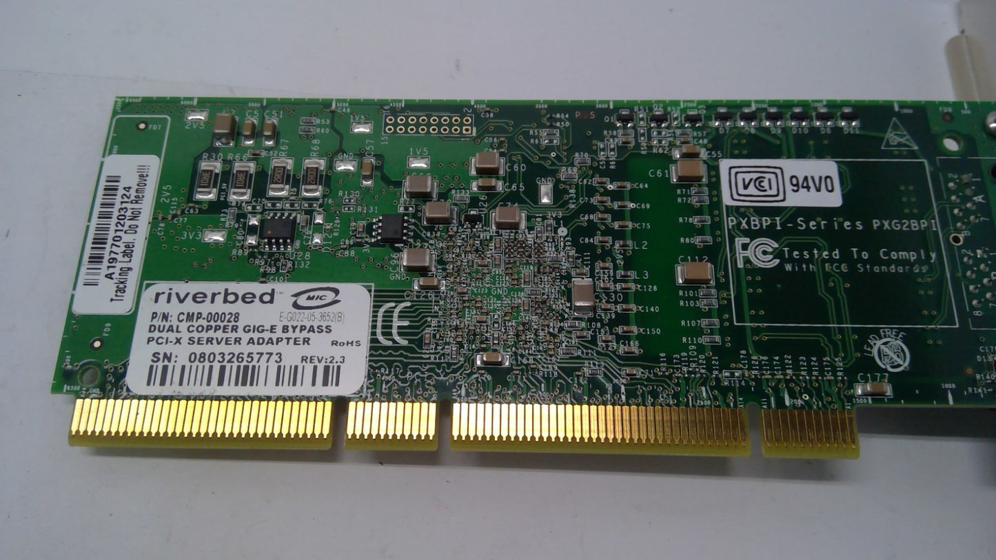 Riverbed CMP-00028 Dual Copper GIG-E Bypass PIC-X Server Adapter