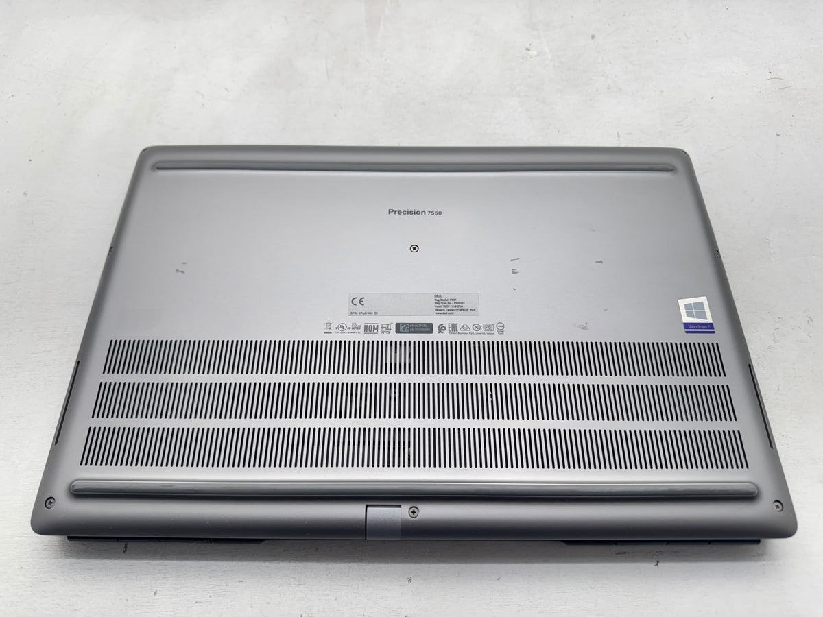 Dell Precision 7550 Intel i7-10850H@2.70GHz 32GB 512GB T2000 -READ- "no camera"