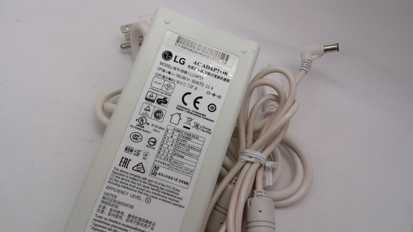 OEM LG 19V 7.37A LCAP31 AC Adapter for LG 32MU89 34UC97C 34UM95 34UC87M Monitor