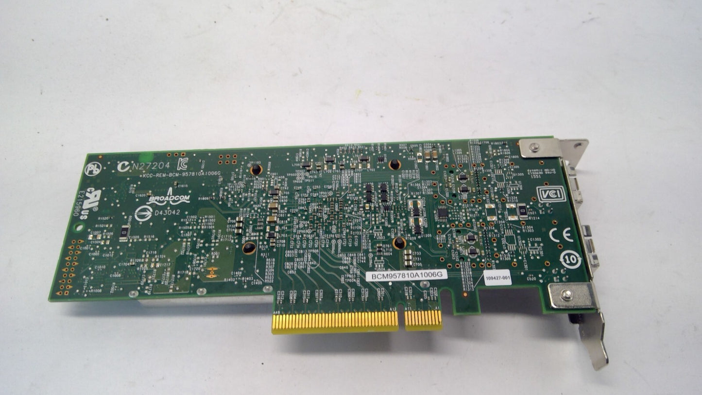 QLogic Broadcom Dual Port 10GB SFP+ Network Adapter Card BCM957810A1006G Low