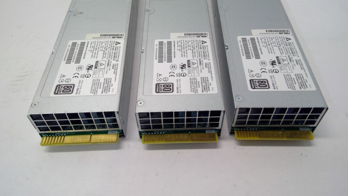 LOT OF 3 DELTA ELECTRONICS DPS-1600CB 1600W Switching Power Supply No Power Cord