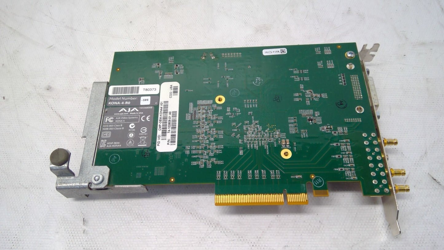 AJA KONA-4-R0 4K/2K/3G/Dual Link/HD/SD HDMI Input PCIe Capture Card *READ*