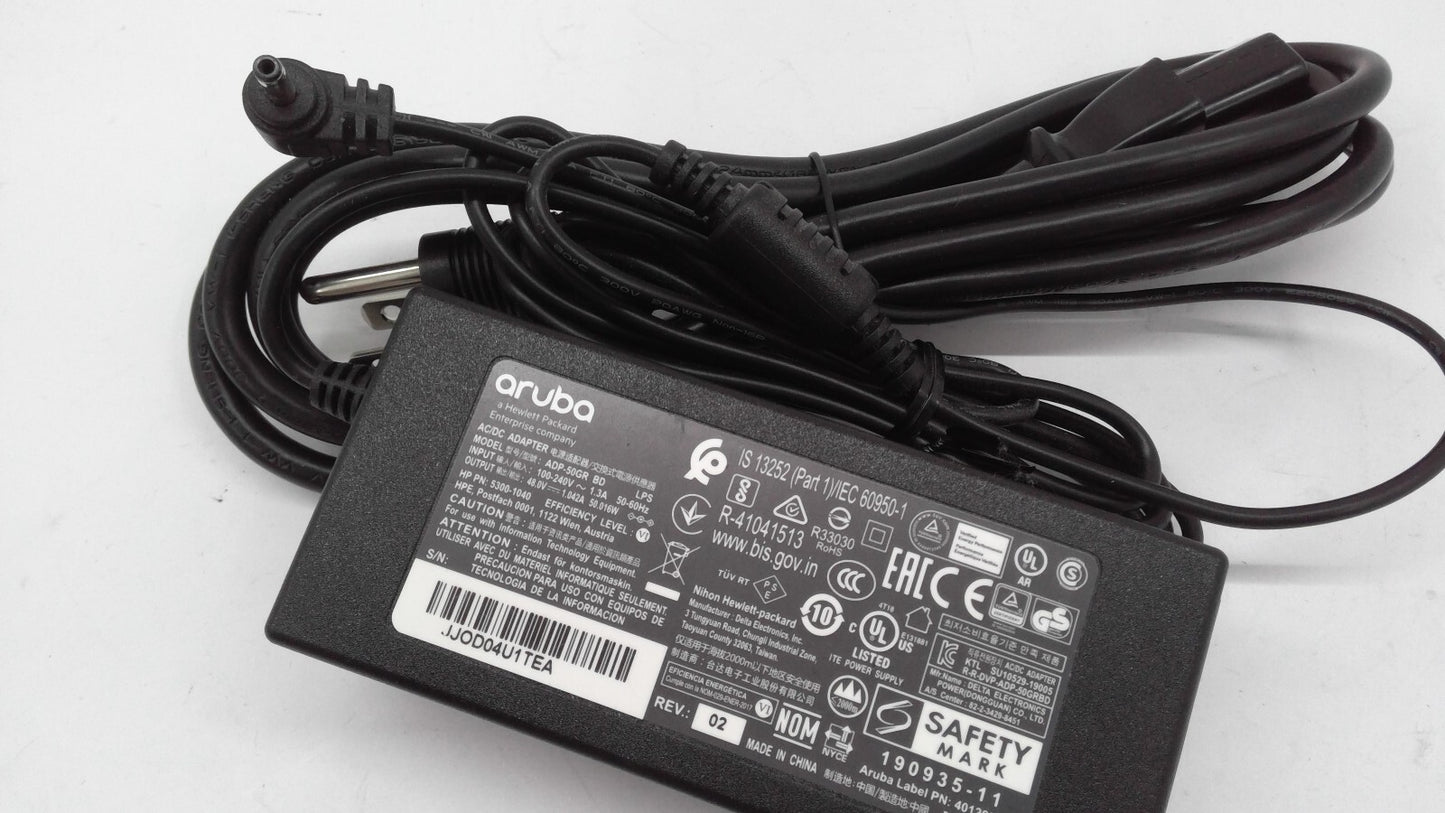 Original Aruba ADP-50GR BD 48V AC/DC Power Supply Adapter 50W Charger