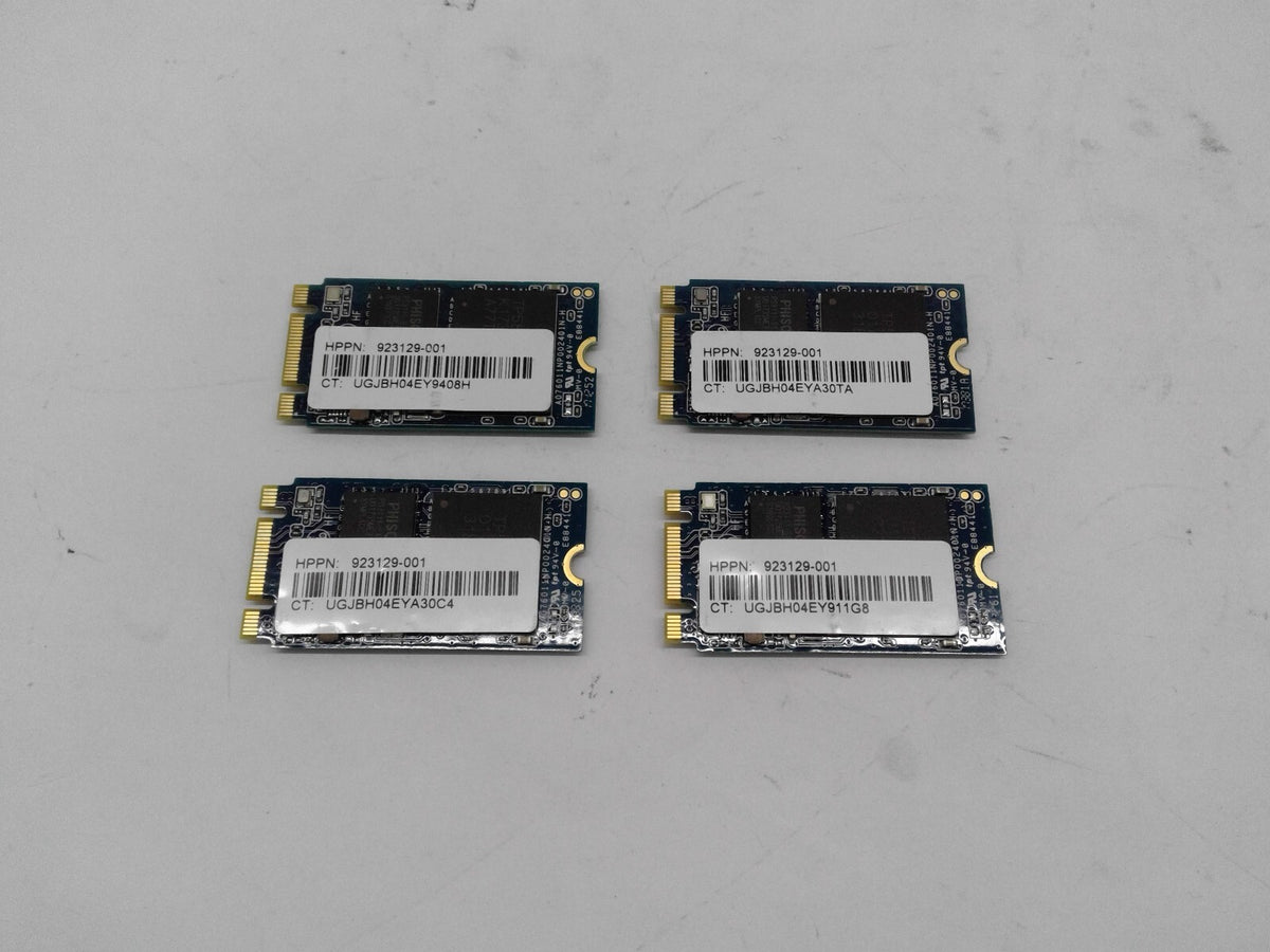 Lot of 4 HP Phison 64GB M.2 2242 NGFF MCIe SSD Drive 923129-001 PSSBN064GA27MC0