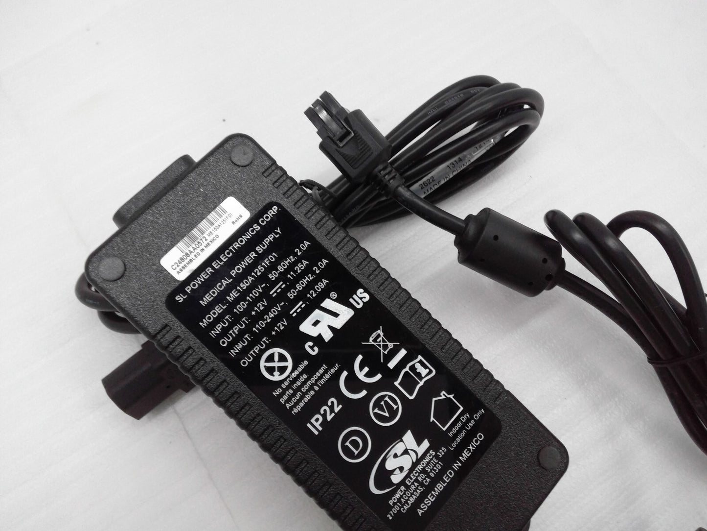 NEW SL POWER ELECTRONICS ME150A1251F01 POWER SUPPLY 100-110V 50-60HZ 12V 12.09A
