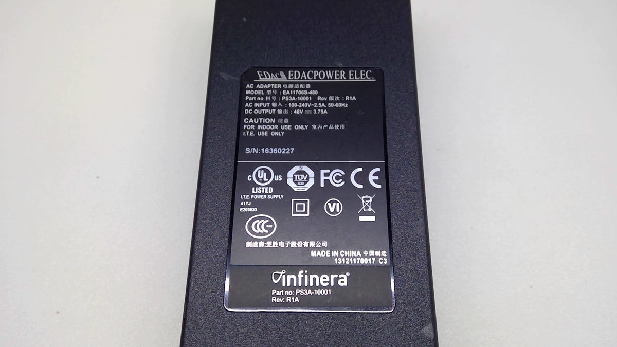 INFINERA 180W 48V 3.75A 3-Pin D-Sub Power Supply PS3A-10001 EA11706S-480