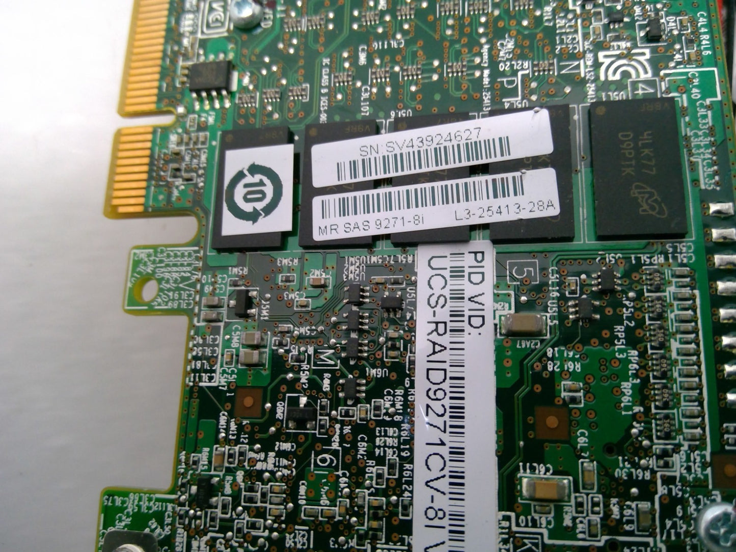 LSI UCS-RAID9271CV-8I MR SAS 9271-8i 74-11165-04 w/CISCO 74-10152-01 /Battery