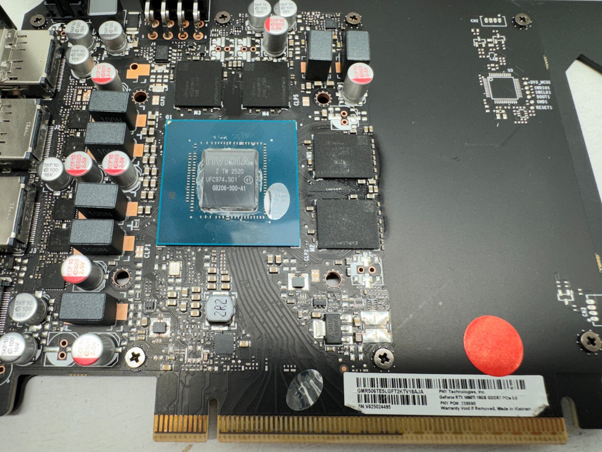 *For Parts* PNY GeForce RTX 5060 Ti 16GB GDDR7 Dual Fan Graphics Card