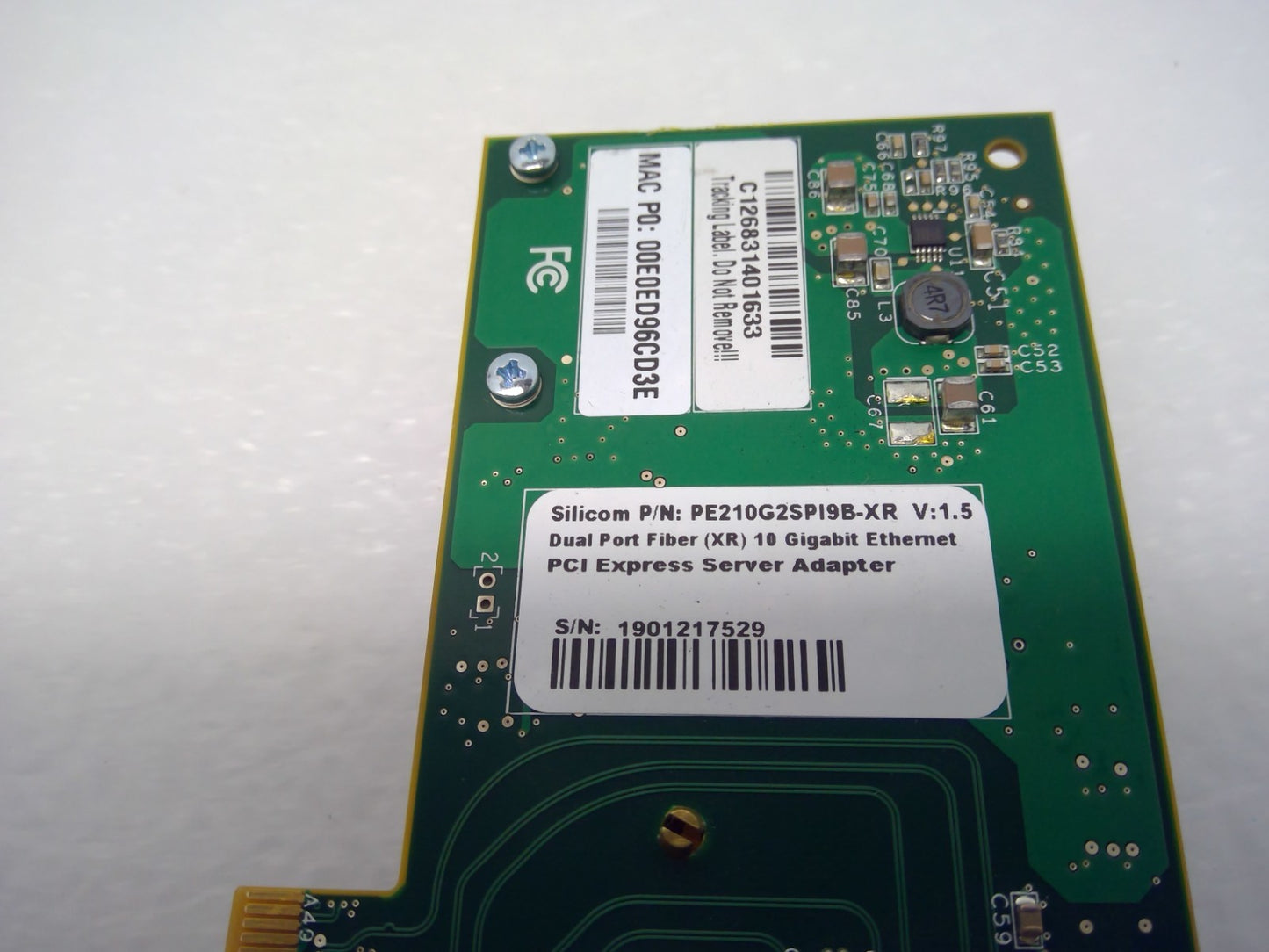 Silicom PE210G2SPI9B-XR Dual-Port 10Gb PCI-E Ethernet Server Adapter Card Low
