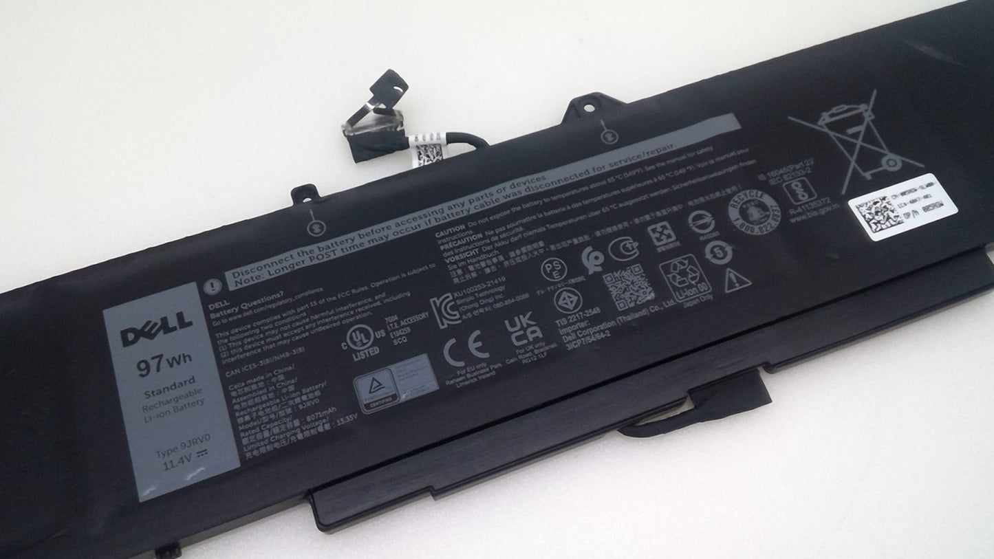 Genuine Battery 9JRV0 53XP7 For Latitude 15 5521 5531 Precision 3561 3571 3581