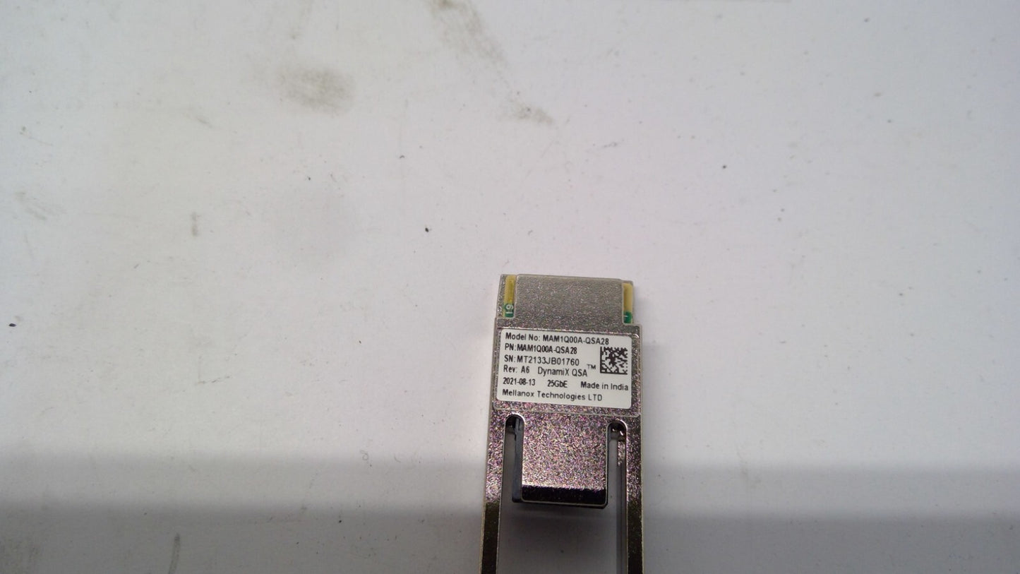 Mellanox MAM1Q00A-QSA28 QSFP28 to SFP28 25GBE REV:A6 DYNZMIX QSA