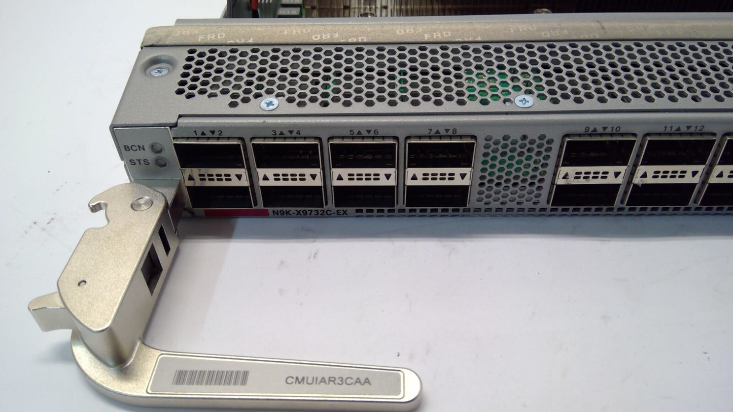 Lot of 2 - Cisco N9K-X9732C-EX 32-Port 100G QSFP28 Nexus 9500 Module