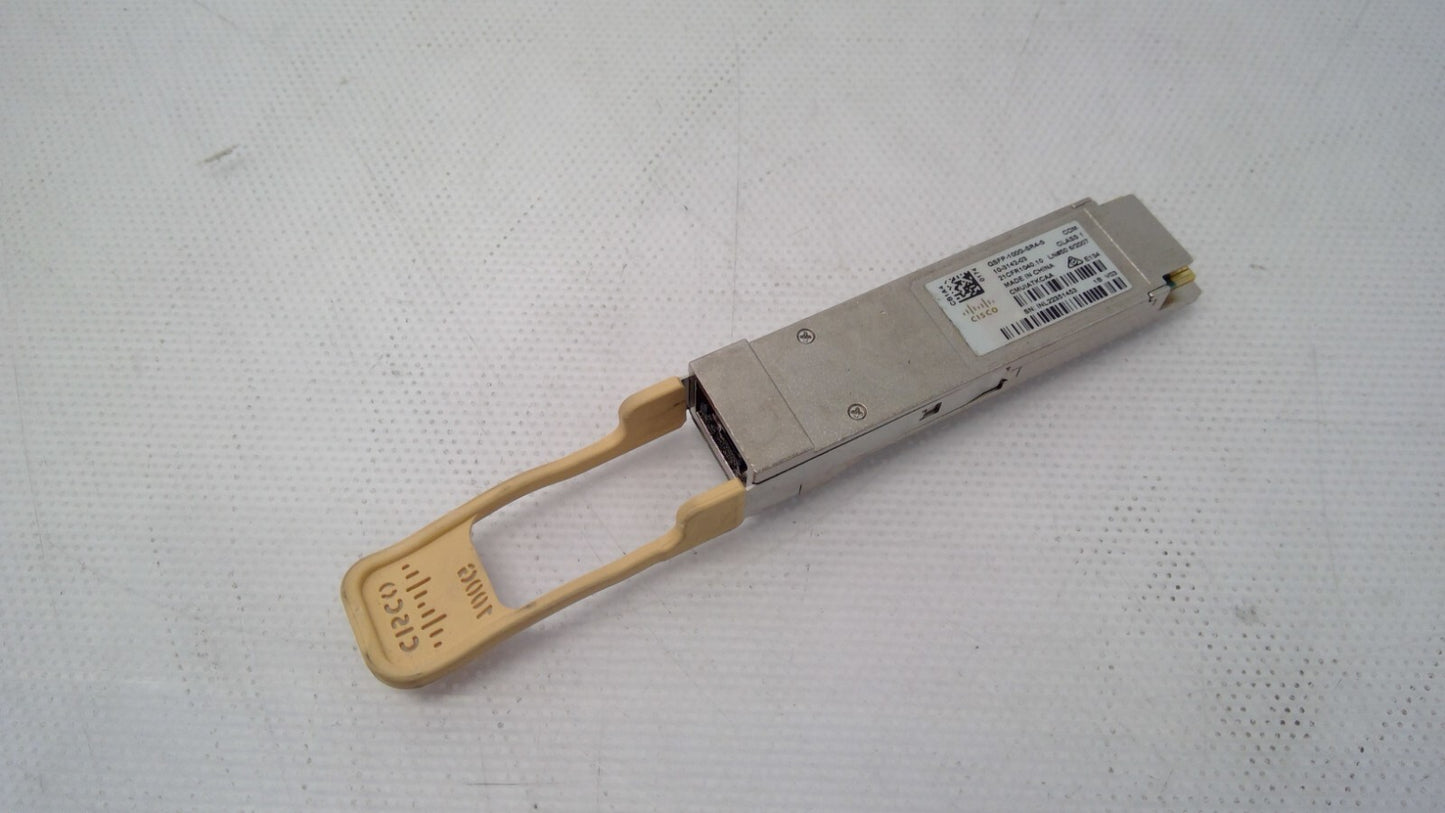 Cisco QSFP-100G-SR4-S 100GBASE SR4 QSFP  MPO-12 100m over OM4 MMF Transceiver