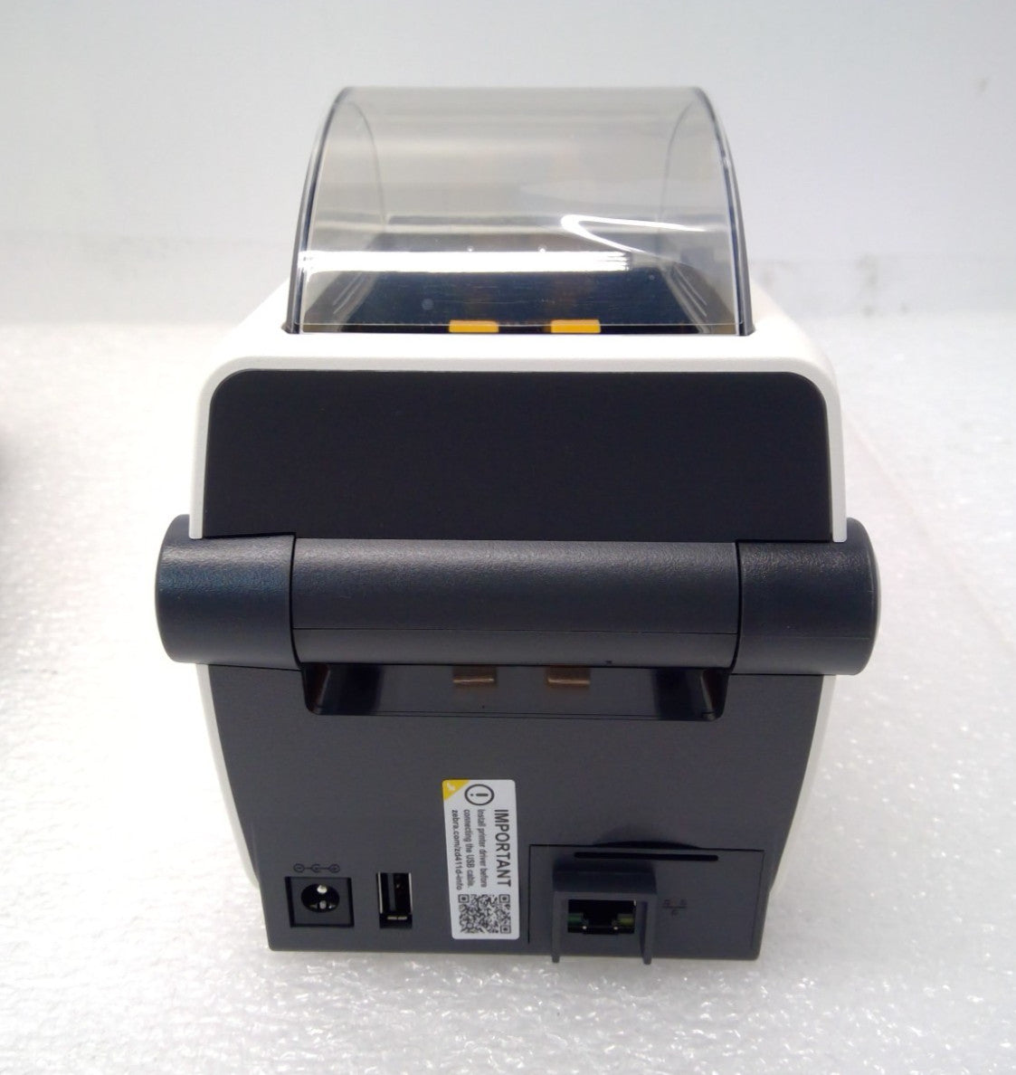NEW Zebra ZD411 Direct Thermal Ethernet 300 dpi ZD4AH22 W/Cutter With AC