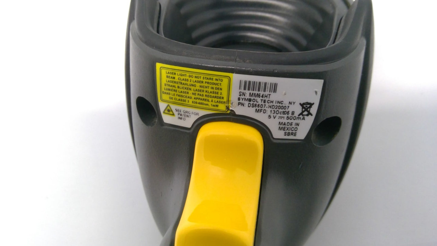 Symbol DS6607-HD20007 Handheld USB Barcode Scanner DS6607 W/CABLE