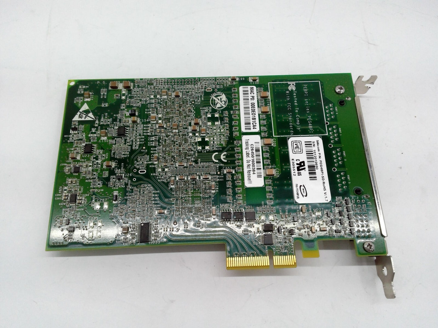 Silicom PEG4BPI-SD 1GbE Quad Port RJ45 Adapter PEG4BPI-SD-ROHS
