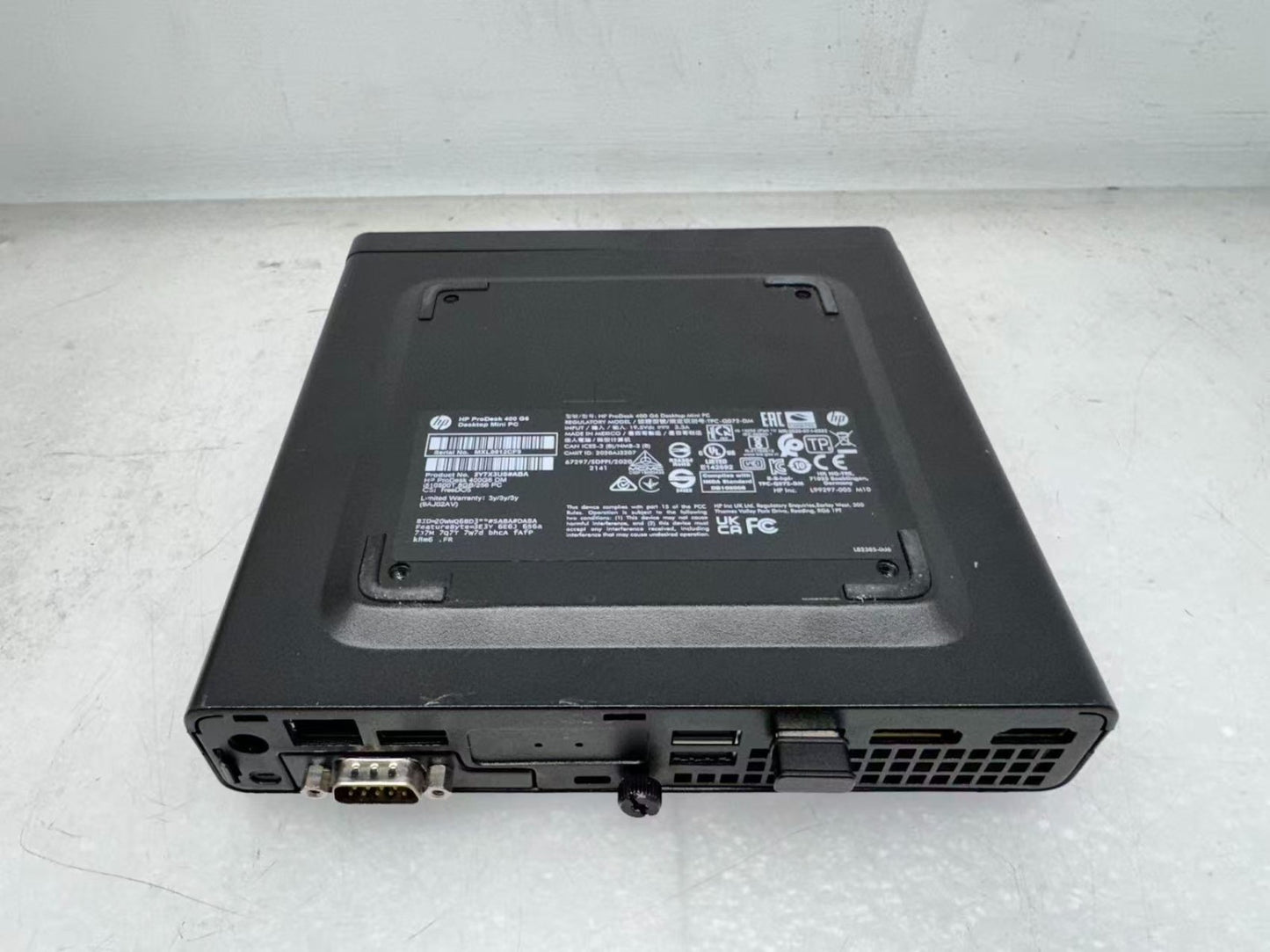 HP ProDesk 400 G6 Mini Desktop i5-10500T@2.3GHz 16GB RAM 256GB SSD Wi-Fi No OS