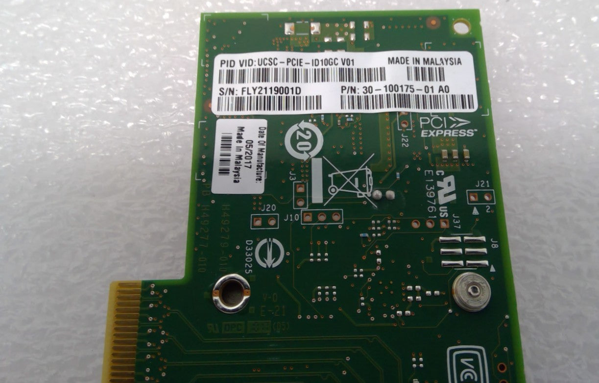 Cisco X550-T2 UCSC-PCIE-ID10GC 2port 10Gb PCIe NETWORK CARD 30-100175-01