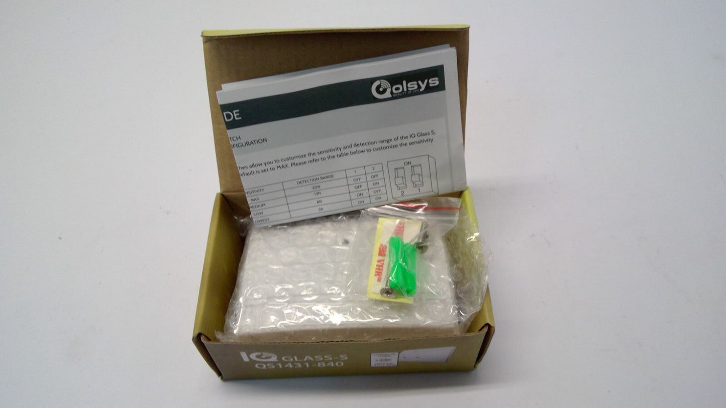 Qolsys IQGlass-S QS1431-840 Glass Break Sensor 319.5MHz