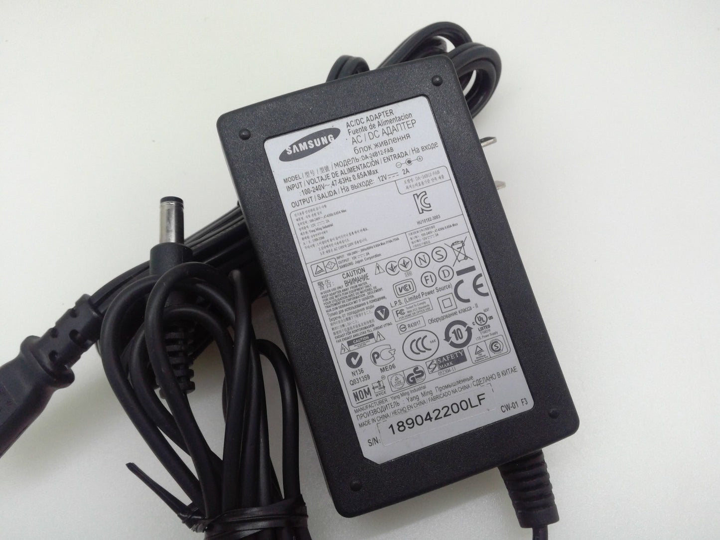 Original Samsung AC Adapter DA-24B12-FAB 12V 2A 24W Power Supply OEM