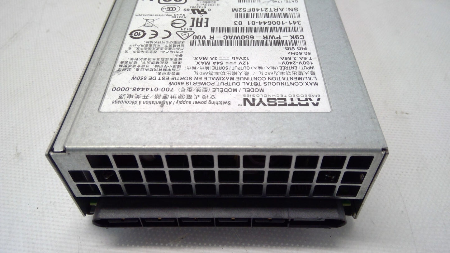 Cisco C9K-PWR-650WAC-R 650W 341-100644-01 Power Supply