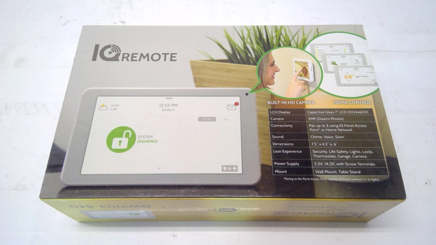 Qolsys IQ Remote Secondary 7'' Touchscreen Keypad QW9103-840 (for IQ Panel 2)