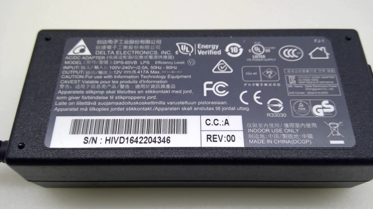 Delta Electronics DPS-65VB 65W 12V 5.417A 5.5x2.5mm Adapter for ASUSTOR NAS