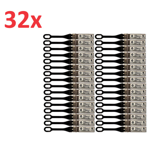 Lot of 32 - HP QK724A 656435-001 16GB SW B-series SFP+ Transceiver
