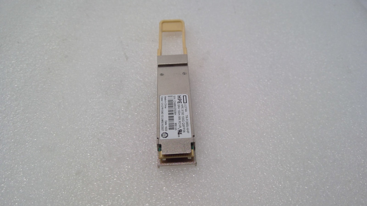 HPE TR-FC85S-NHP JL274A  X150 100G QSFP28 SR4 100mm XCVR 850nm QSFP-100G