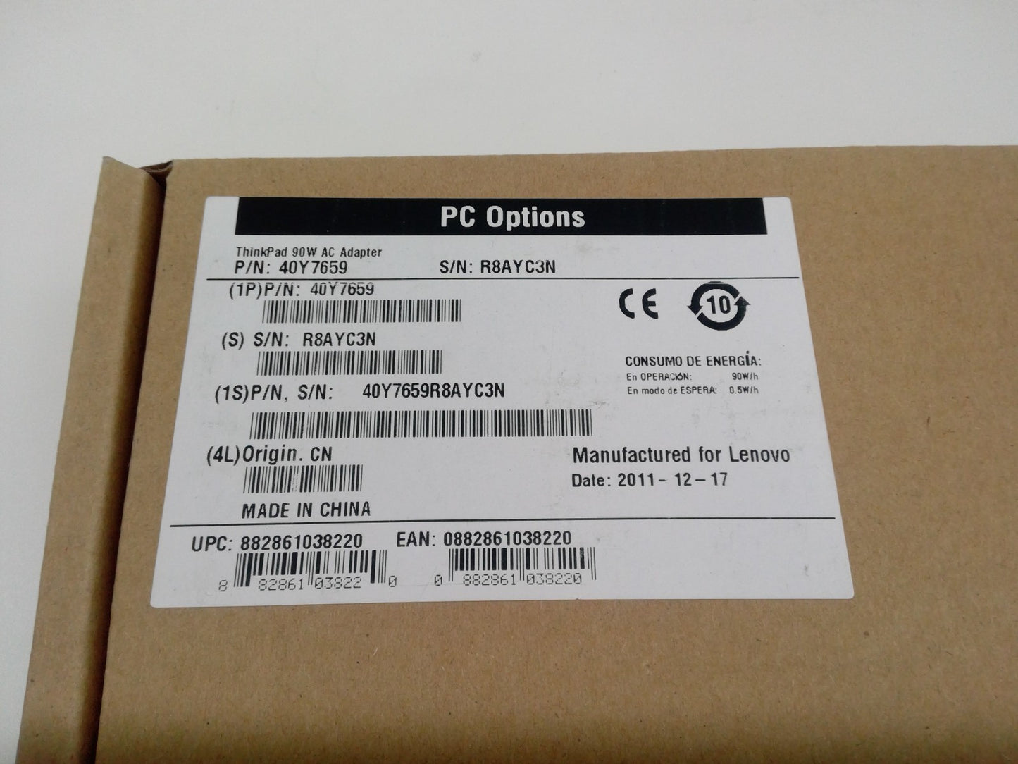 NEW Lenovo 40Y7659 ThinkPad 20V 4.5A 90W AC Adapter Power Supply Round Tip 7.4