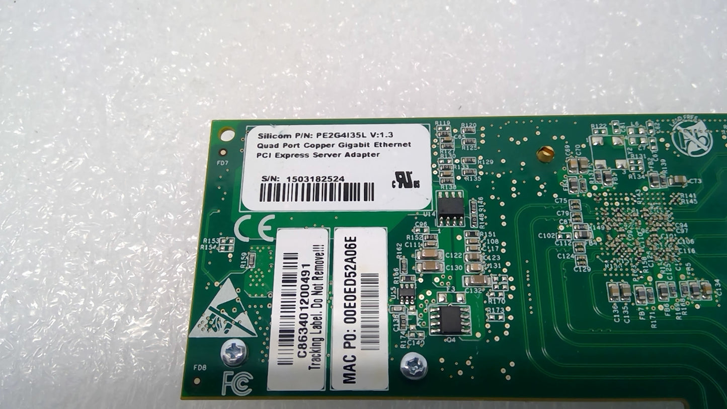 Silicom Quad-Port Copper Gigabit PCIe Network Adapter PE2G4I35L Tested