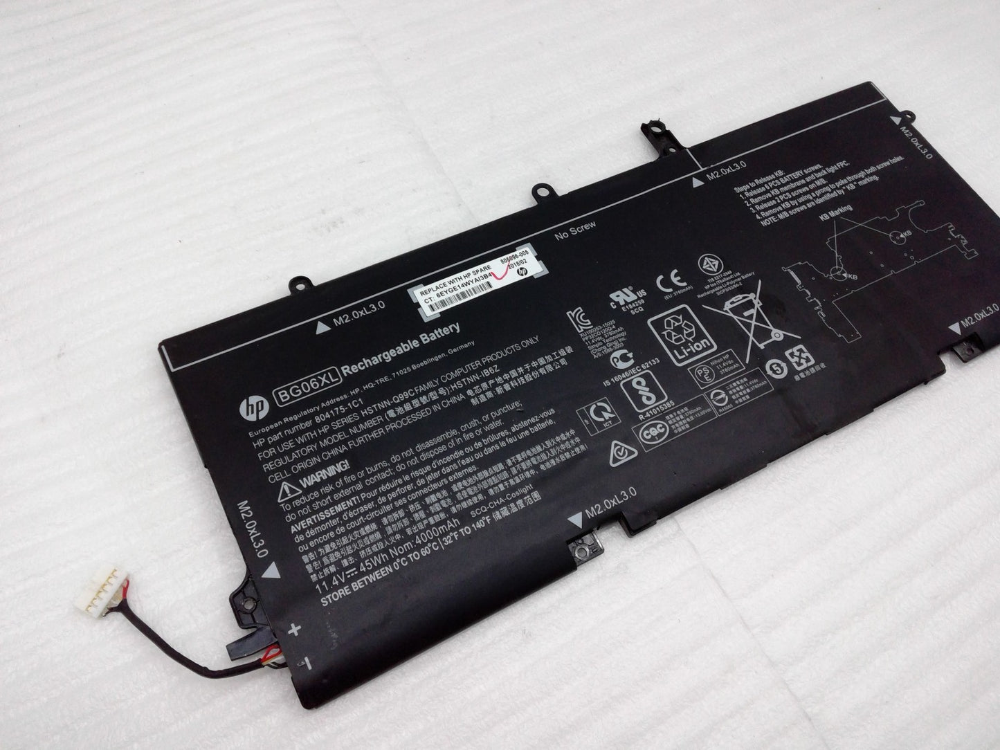 OEM 45Wh BG06XL Battery For Hp EliteBook 1040 G3 Series HSTNN-IB6Z 805096-001