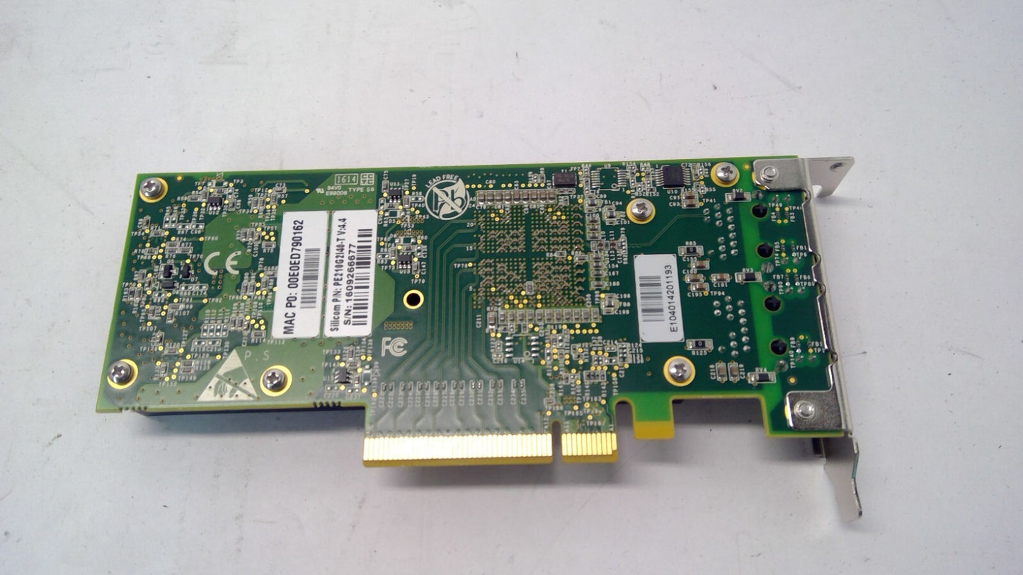 Silicom PE210G2I40-T x540 Intel Chip 10Gig Ethernet PCIe Network Adapter L/P