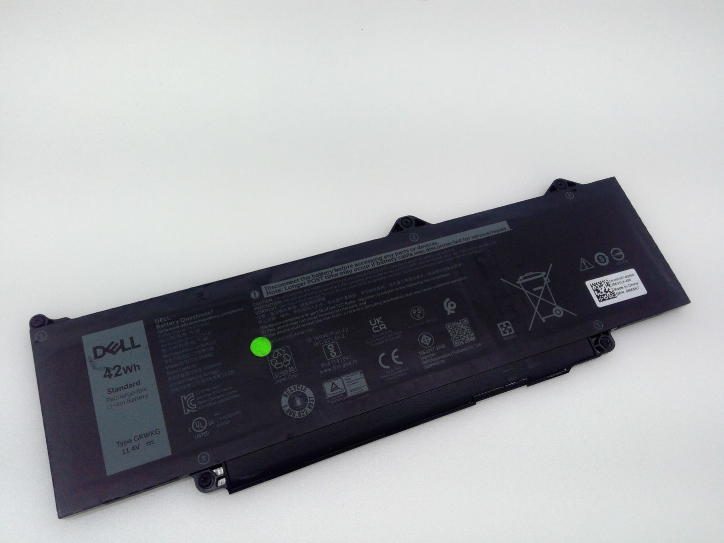 Genuine OEM Dell Precision 3590 Latitude 5550 Laptop Battery 42Wh 11.4V GRWKG