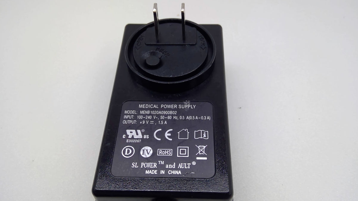 SL Power Ault MENB1020A0900B02 9V 1.5A Medical Adapter 4-Pin Kangaroo Pump