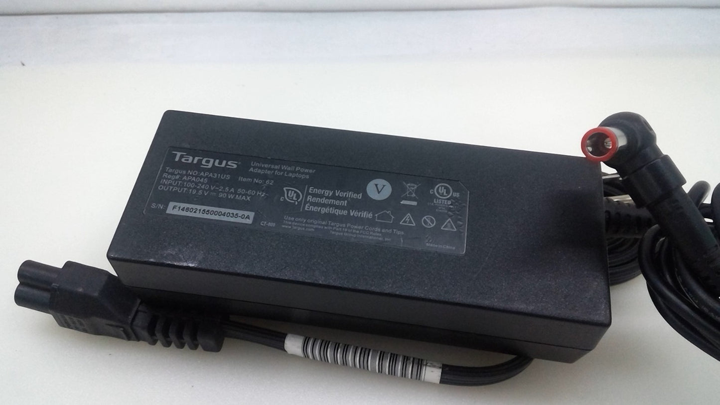 Genuine Targus APA31US Power Adapter 19.5V 4.62A 90W 7.4*5.0mm Tip For Lenove