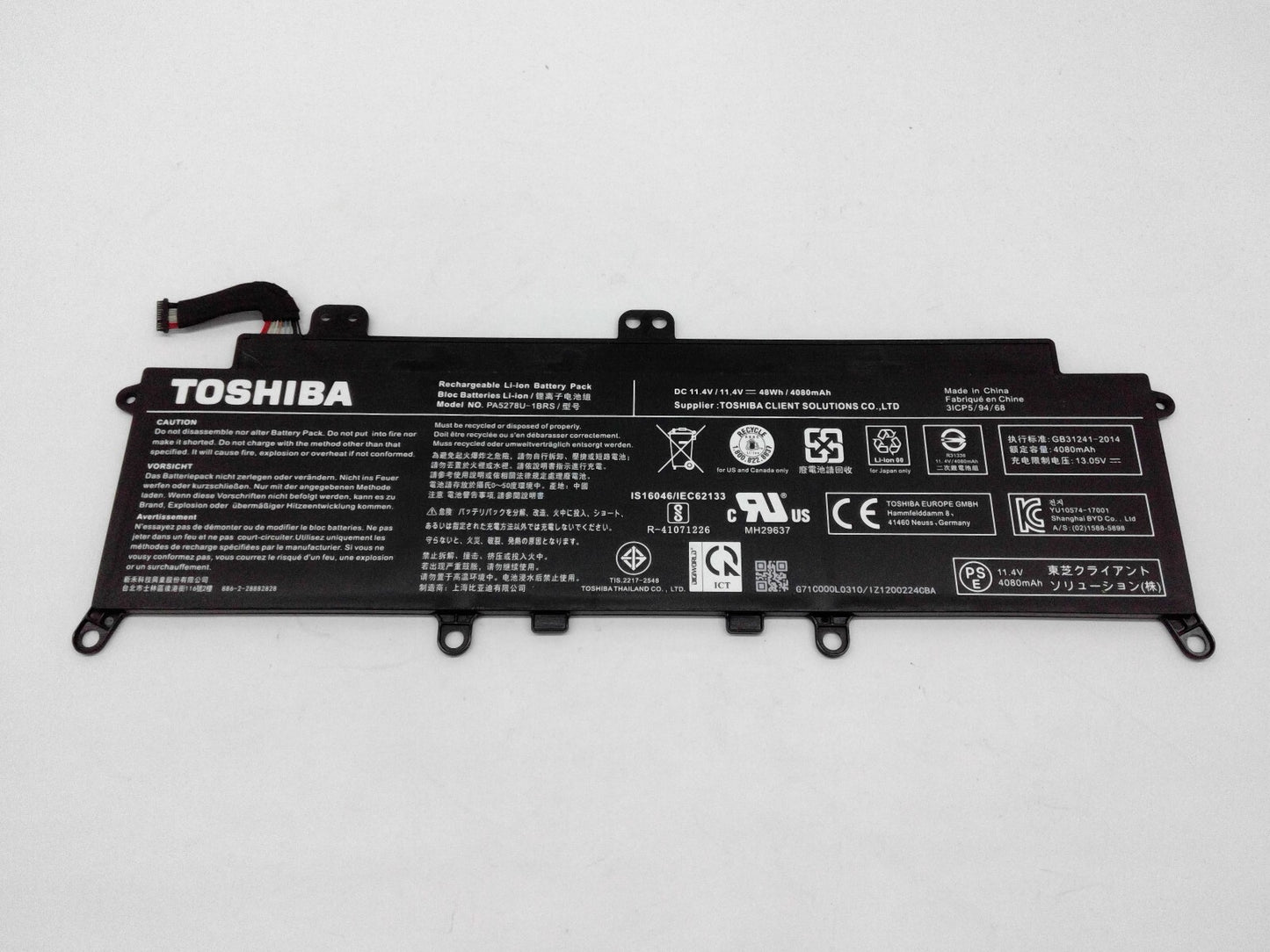 Genuine PA5278U-1BRS Battery for Toshiba Portege X30-D Tecra X40-D X40-E X40-F