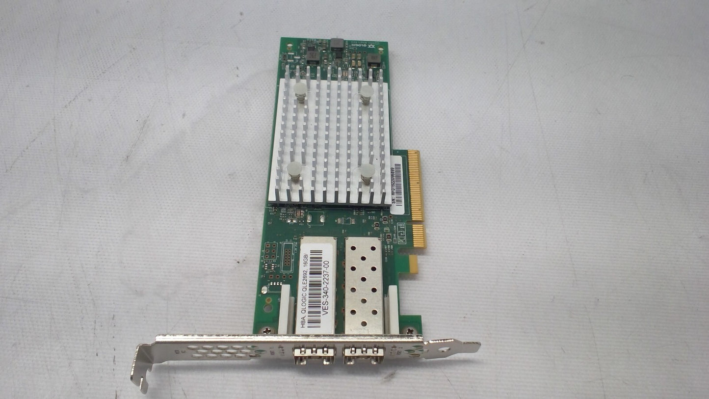 QLOGIC QLE2692-SR Dual Port 16Gb FC Fibre Channel HBA High Profile Bracket