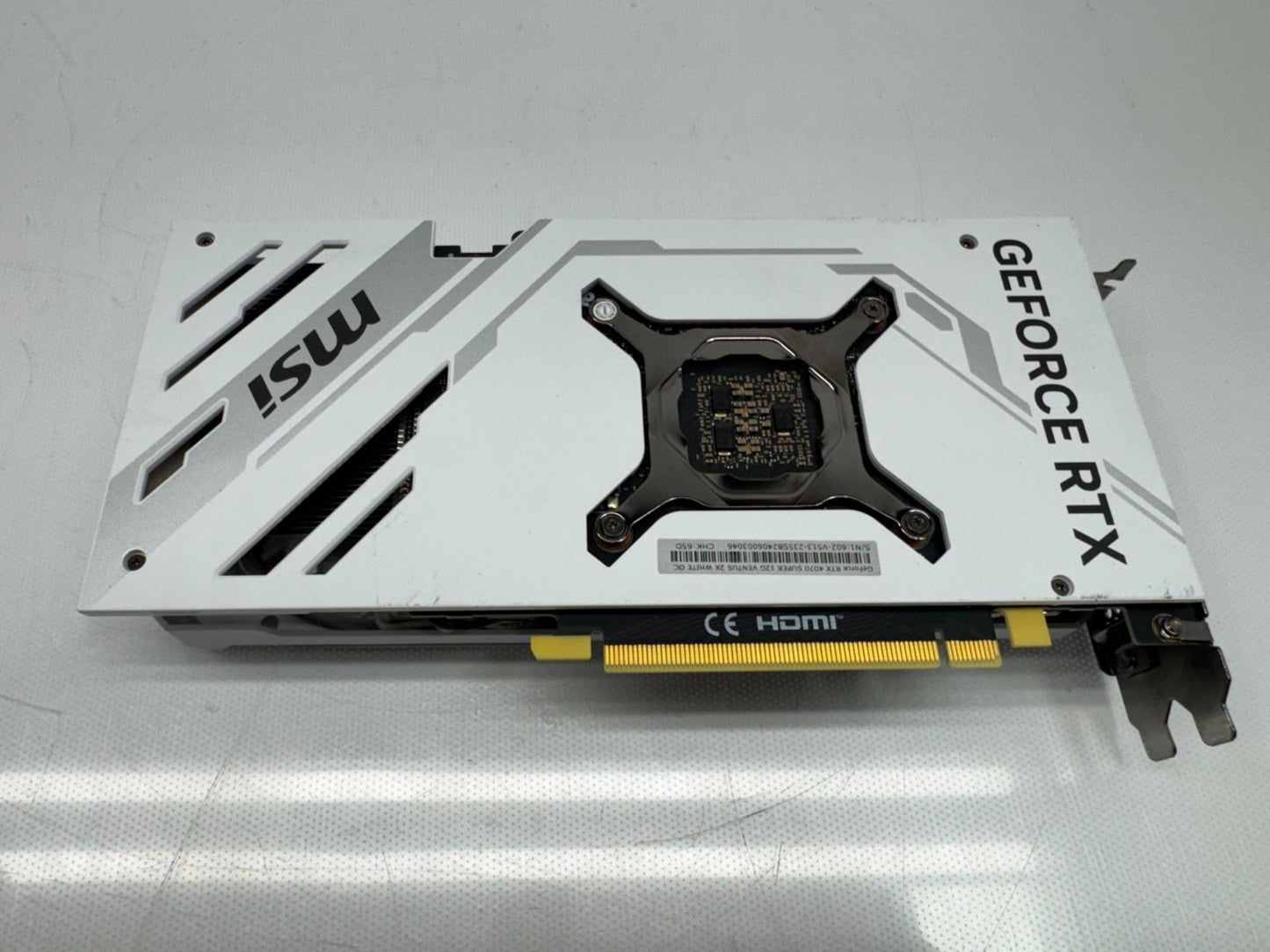MSI GeForce RTX 4070 Super 12GB GDDR6X VENTUS 2X White OC Graphics Card