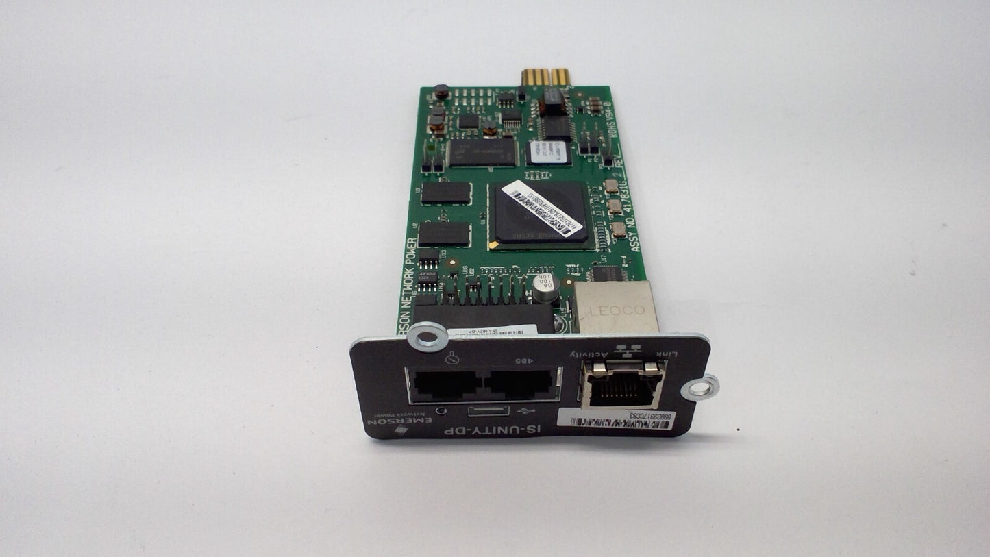 Vertiv Liebert Emerson IntelliSlot IS-UNITY-DP Communication Card 417831G REV 15