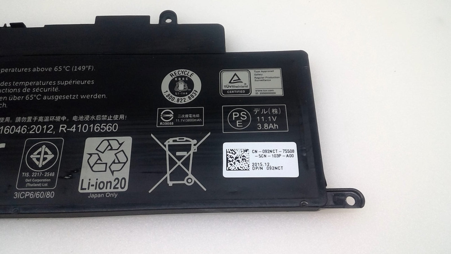 Genuine GK5KY 43Wh 11.1V Laptop Battery for Dell Inspiron 11 3000 Series 3147