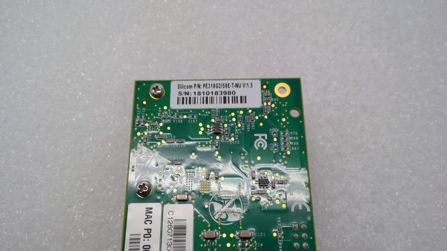 Silicom P/N: PE310G2I50E-T-NU X550-T2 Dual-Port 10GbE PCIe x4 Network Adapter